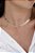 Choker folhas no banho ouro18k - Imagem 1