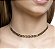 Choker folhas no banho ouro18k - Imagem 2