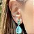 Conjunto gota esmeralda colombiana Fusion no banho ouro18k - Imagem 2