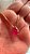 Colar gota Fusion pink no banho ouro18k - Imagem 2