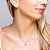 Conjunto princesa flor turmalina e cristal no banho ouro18k - Imagem 1