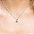 Conjunto princesa flor turmalina e cristal no banho ouro18k - Imagem 3