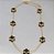 Choker sete trevos pretos no banho ouro18k com Ultra Ion - Imagem 1