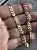 Choker setas com relevo no banho ouro18k - Imagem 1