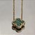 Choker trevo verde inspiração joalheria VC no banho ouro18k - Imagem 1