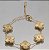 Pulseira 5 trevos inspiração joalheria no banho ouro18k á prova d’água - Imagem 1