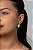 Brinco gota oca no banho ouro18k - Imagem 1