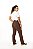 Calça Wide Leg Cotelê Hop.oh - Marrom - Imagem 3