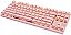 TECLADO MOTOSPEED GK82 ROSA SWITCH VERMELHO LED BRANCO - Imagem 3