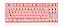 TECLADO MOTOSPEED GK82 ROSA SWITCH VERMELHO LED BRANCO - Imagem 1