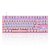 Teclado Mecânico MOTOSPEED K82 RGB Gamer Rosa Compacto com S - Imagem 2
