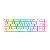 Teclado Mecanico Gamer Redragon Ashe, RGB, Switch Blue, Branco, K626-KB-W-PT-BLUE - Imagem 5