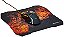 KIT Mouse Gamer E Mouse Pad Multilaser Laranja - MO256 - Imagem 1
