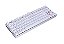 Teclado MECANICO KUMARA K552W-2 SWITCH BLUE ABNT2 Branco - Imagem 2