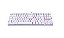 Teclado MECANICO KUMARA K552W-2 SWITCH BLUE ABNT2 Branco - Imagem 3
