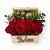 Cesta de Chocolates e Rosas Sedução - Imagem 1