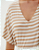 Blusa malha decote V listrada - SHOULDER >> - Imagem 3