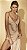 VESTIDO MIDI NUDE COM ALÇA DE CORRENTES KELLYS - Imagem 1