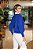 Casaco Tricot Botão Modal - Azul Royal - Imagem 3