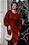 Vestido Tricot Trança Decote Redondo - Terracota - Imagem 1