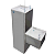 Bebedouro e Purificador de Coluna Top 40 Conjugado Inox 220 V com Refil de Bactericida - Top Life - Imagem 1