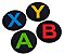 Jogo de Porta Copos Botões de Controle ABYX XBOX - 4 peças - Porta Copos Gamer - Imagem 2