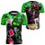 Camisa Coringa Quebrada Favela Joker Cartas Verde UV Curta - Imagem 1