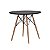 Conjunto de jantar Mesa Eames 80cm preto c/ 04 cadeiras Eames Branca S/B DSW Eiffel - Imagem 3