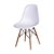 Conjunto de jantar Mesa Eames 80cm preto c/ 04 cadeiras Eames Branca S/B DSW Eiffel - Imagem 2