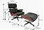 Poltrona Charles Eames Couro Eco Caramelo base aço estrutura Madeira M.L - Imagem 4
