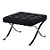 Puff Barcelona Couro Eco Preto Myes Van Der Rohe - Imagem 4