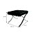 Puff Barcelona Couro Eco Preto Myes Van Der Rohe - Imagem 1
