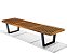 Banco George Nelson Madeira Natural de lei Ripado 1.80cmX50X40 - Imagem 2