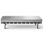 BANCO CAPRI 160CM INOX COURO NATURAL BRANCO MADEIRA ESCURA - Imagem 2