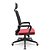 Cadeira Presidente Porto Rico II Linha ABNT 17 ADRIX -PLXT vermelho/preto - Imagem 3