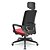 Cadeira Presidente Porto Rico II Linha ABNT 17 ADRIX -PLXT vermelho/preto - Imagem 2