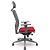 Cadeira Presidente Brizza Grafite/Assento Aero Vermelho BackPlax Systen Slider - Imagem 3