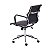 KIT PROMOCIONAL 04 CADEIRAS EXECUTIVA BAIXA ESTEIRINHA 3301 EAMES - COURO SINTÉTICO PRETO - Imagem 3