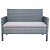 CONJUNTO TULIPA II COMPLETO ÁREA EXTERNA SOFÁ ,POLTRONAS E MESA DE CENTRO CINZA - Imagem 9