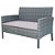 CONJUNTO TULIPA II COMPLETO ÁREA EXTERNA SOFÁ ,POLTRONAS E MESA DE CENTRO CINZA - Imagem 10