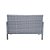 CONJUNTO TULIPA II COMPLETO ÁREA EXTERNA SOFÁ ,POLTRONAS E MESA DE CENTRO CINZA - Imagem 6