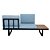 Conjunto Sofás Malibú duplos e mesa de centro Malibú EX203 - Imagem 2