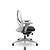 Cadeira Bix -X Estrutura Cinza assento crepe Aero preto Sistema Slider Systen regulagem total - Imagem 2