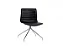 CADEIRA CATIFA S/B ESTRUTURA INOX REVESTIMENTO COURO NATURAL PRETO - Imagem 1
