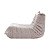 Puff Poltrona Ravi cor Bouclé cinza estilo Europeu-Linha Premium - Imagem 3
