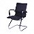 Cadeira 3301Esteirinha Interlocutor baixa preta Charles Eames - Imagem 1