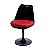 Cadeira Saarinen giratória sem braço ABS Preto/Ver - Imagem 1