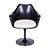 Cadeira Saarinen CB giratória ABS Preto/Bco - Imagem 4