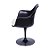 Cadeira Saarinen CB giratória ABS Preto/Bco - Imagem 3