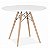 Mesa Eiffel Eames 080 cm diâmetro laqueada branco - Imagem 1
